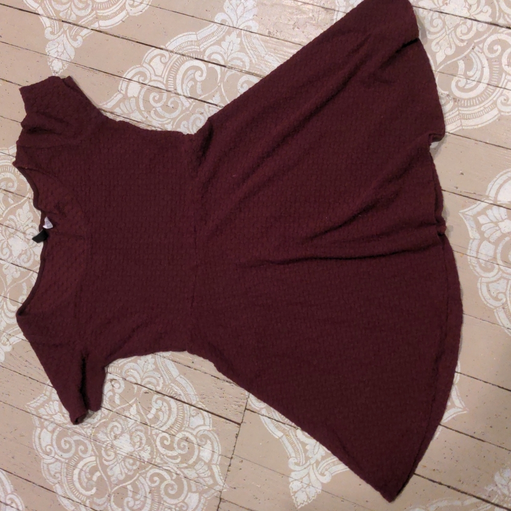H&M maroon dress